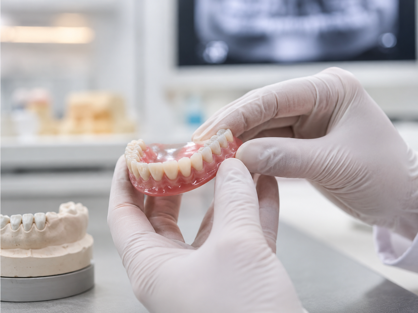 Prótesis completa dental como parte de un tratamiento de rehabilitación oral